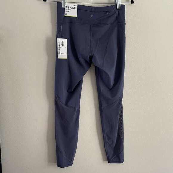 Old Navy Active Women Sz S Slate Go-Dry Mid-Rise 7/8 Ankle Leggings NWT - Picture 6 of 13